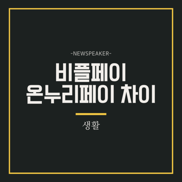 비플페이 온누리페이 차이