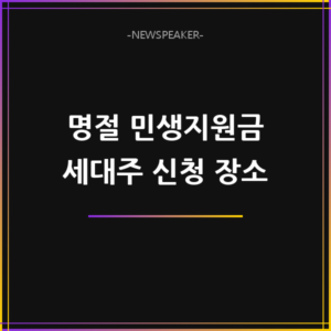 명절 민생지원금