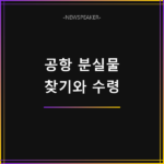 공항 분실물 찾는 방법