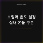 보일러 적정 온도 설정