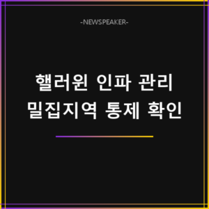 핼러윈 인파 밀집지역 통제