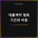 대출계약 철회권 신청 방법