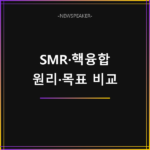 7대 SEED 프로젝트 SMR 핵융합 비교