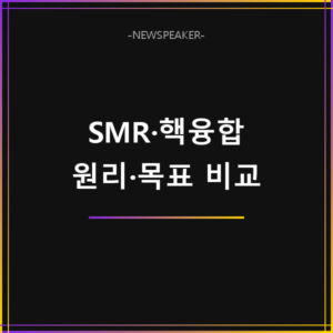 7대 SEED 프로젝트 SMR 핵융합 비교